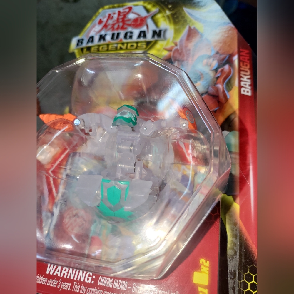 NEW RARE CLEAR Bakugan Legends Fusion DIAMOND CLOPTOR X APOLLYON